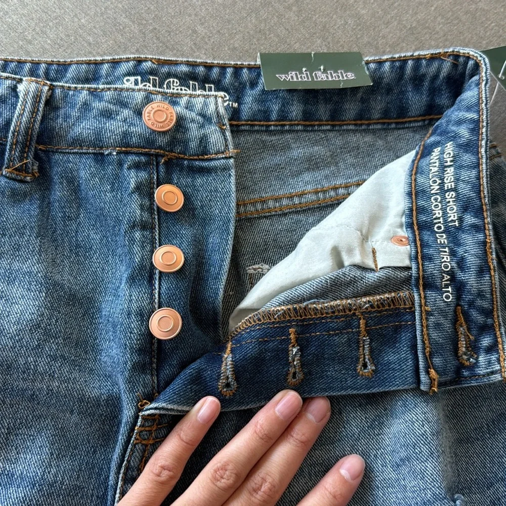 Wild Fable Target Denim High Rise shorts size 0 / 25 NWT